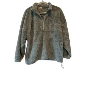 Summer & Rose Pullover Sherpa - Green- L/XL